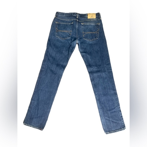 Hollister Men's Slim Straight Button Fly Blue Jeans 3E0935 Size 31X32 Med. Wash - Picture 2 of 11